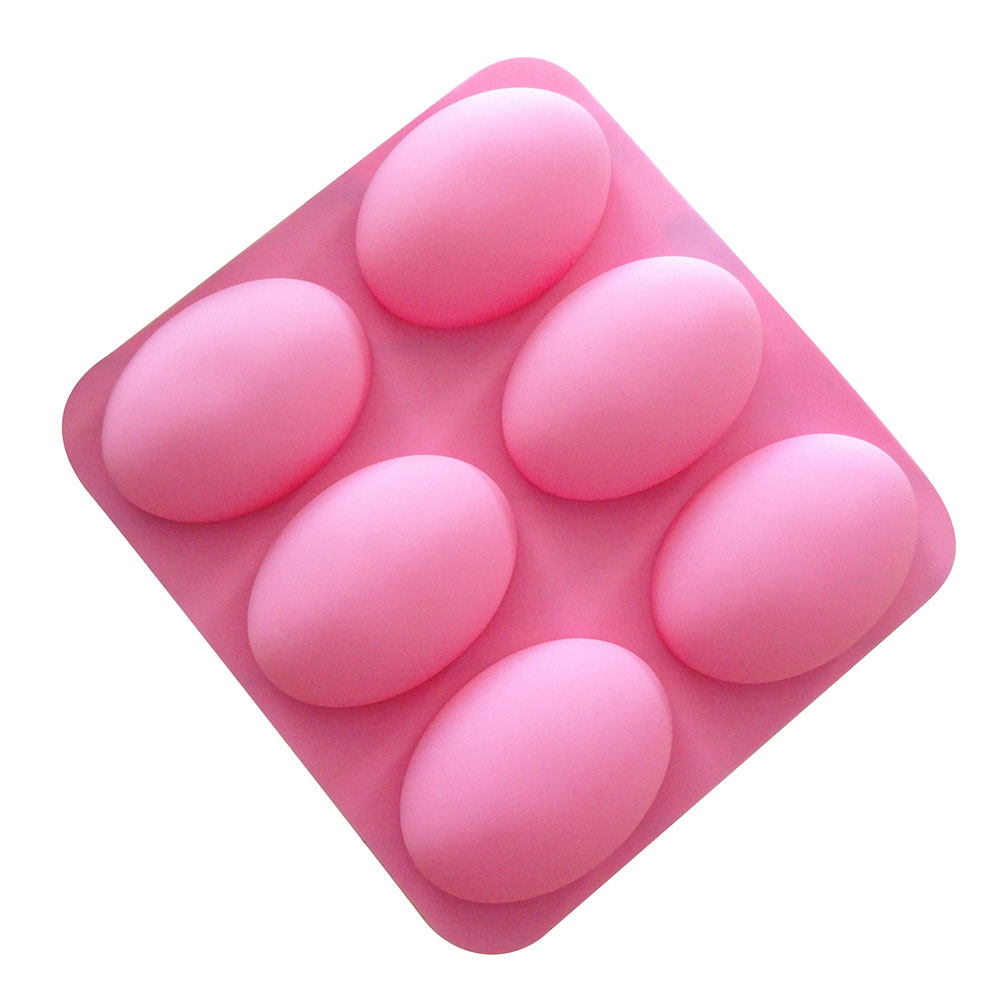 Soap Making Ideas - 6 Cavities Multifunctional Oval Silicone Soap