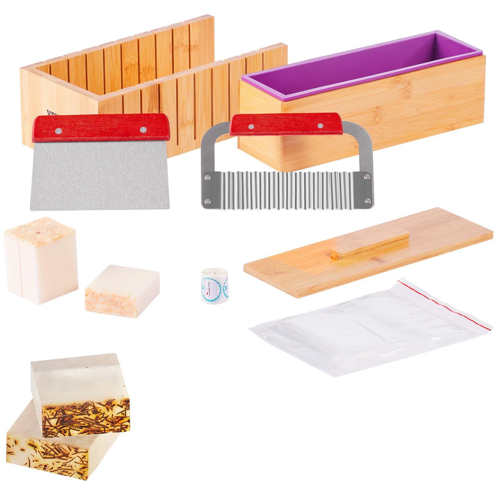 Soap Making Ideas - VEVOR Soap Making Kit Bamboo Cutting
