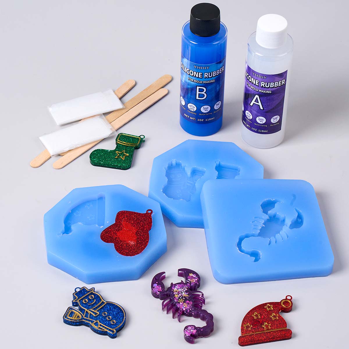 118ml/296ml Silicone Mold Maki - Soap Making Liquid 评论和价格