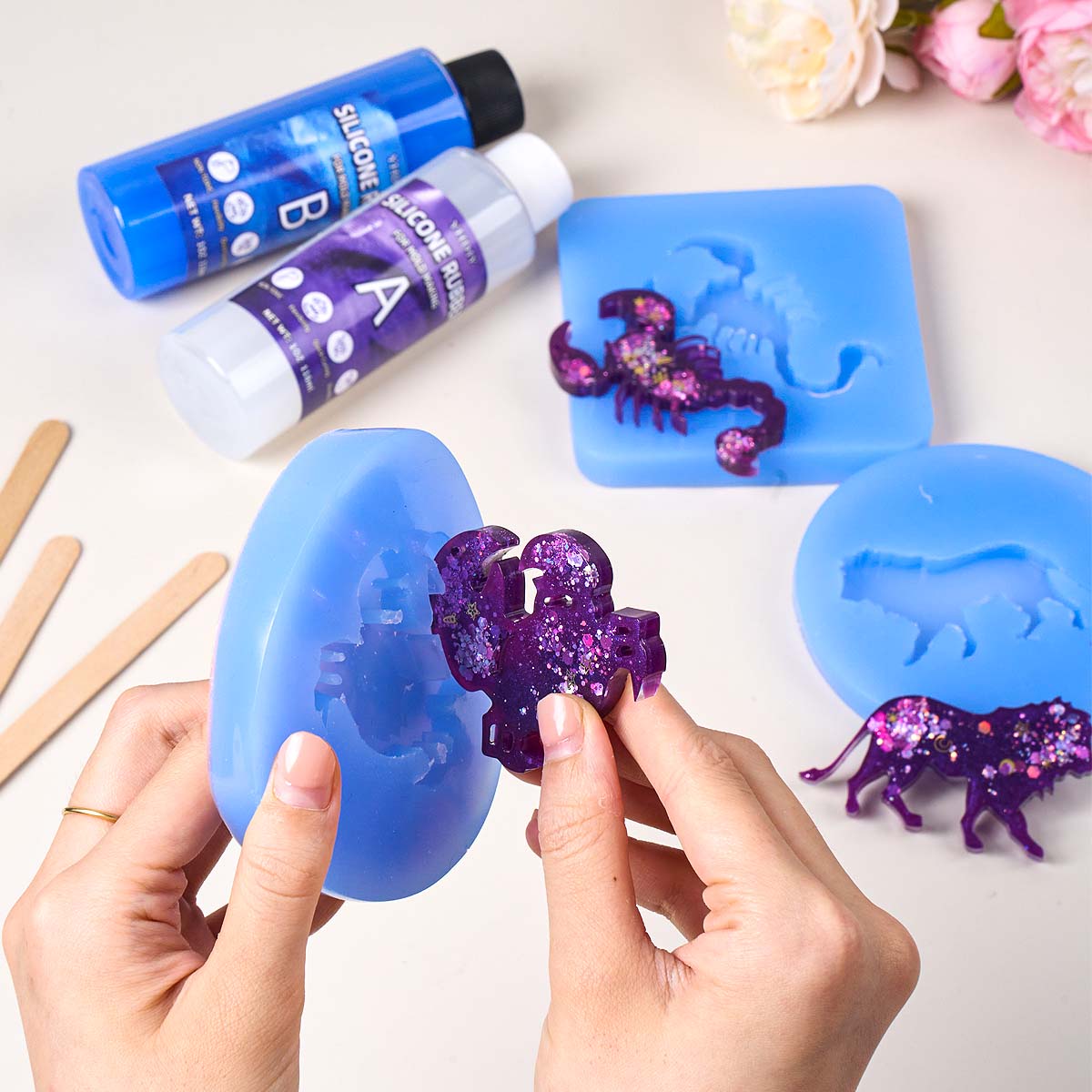 118ml/296ml Silicone Mold Maki - Soap Making Liquid 评论和价格