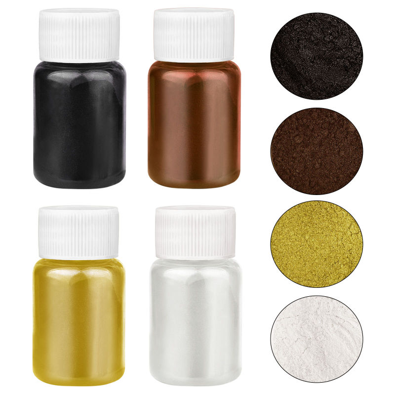 4 Colors/Set Pearlescent Powde - Mica Powder Colorant 评论和价格
