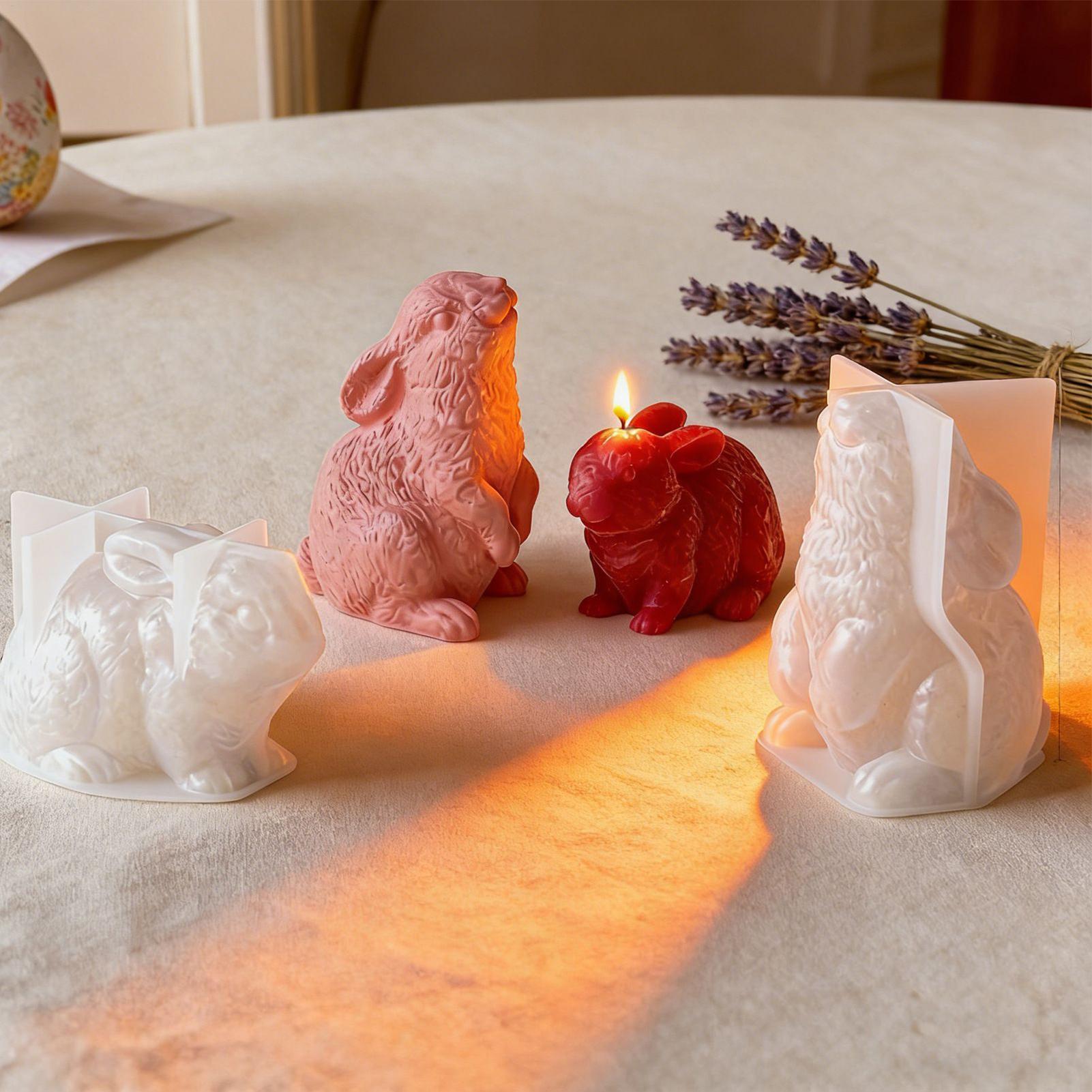 Bunny Silicone Mold 3D Craftin - Soap Making Friends 评论和价格