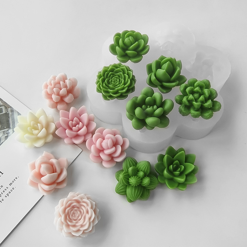 7 In1 Succulent Cactus Silicon - Soap Making Home 评论和价格
