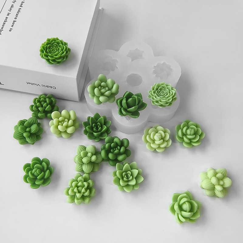 7 In1 Succulent Cactus Silicon - Soap Making Home 评论和价格