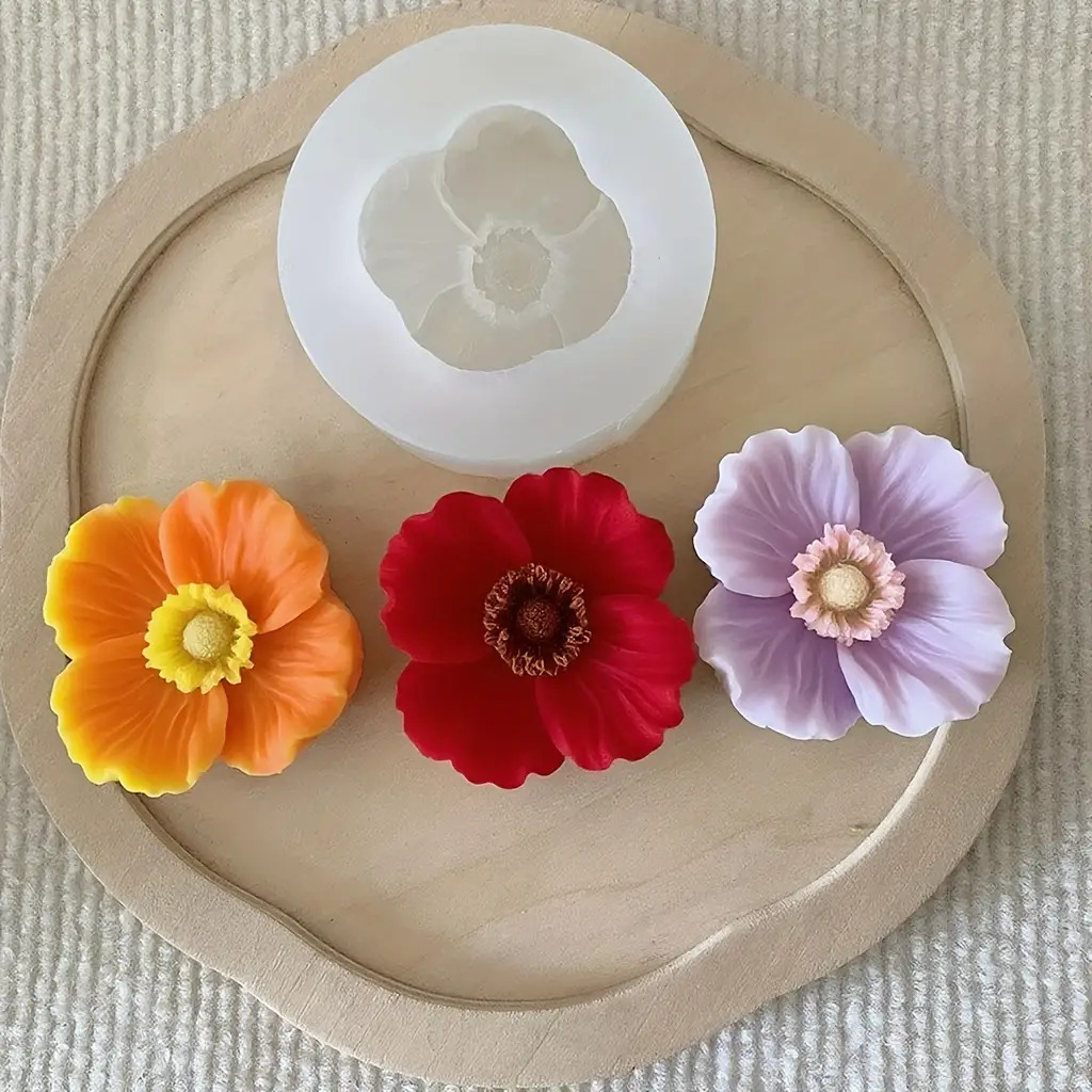 Flower Silicone Candle Mold, C - Soap Making Home 评论和价格