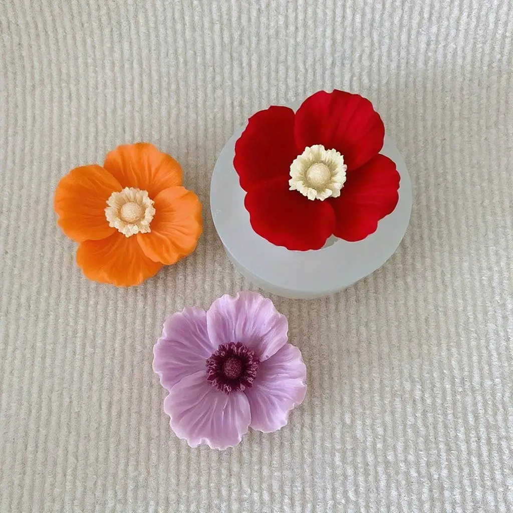 Flower Silicone Candle Mold, C - Soap Making Home 评论和价格