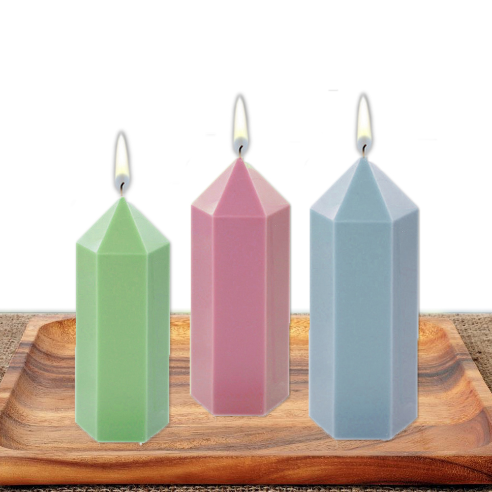 3D Hexagonal Column Candle Mol - Soap Making Lab 评论和价格