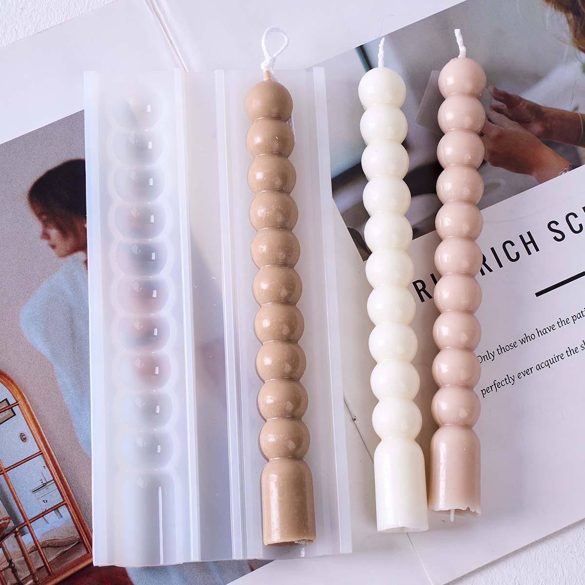 3D Long Stripes Bubble Bead Pi - Soap Making Home 评论和价格