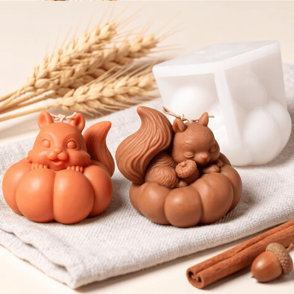 Squirrel Pumpkin Silicone Cand - Soap Making Friends 评论和价格