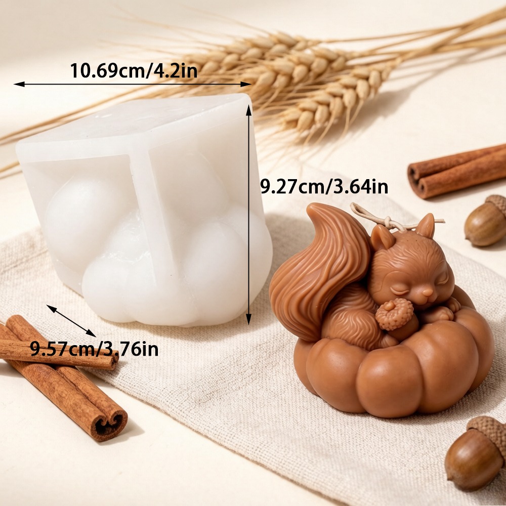 Squirrel Pumpkin Silicone Cand - Soap Making Friends 评论和价格