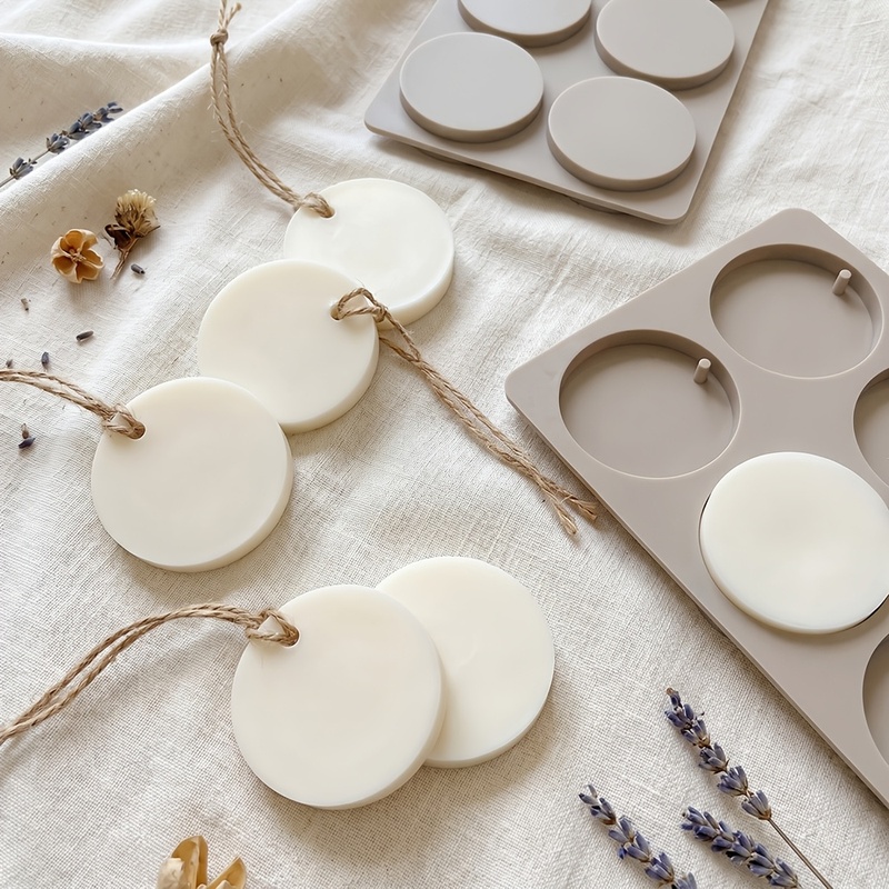 6-Cavity Round Tag Silicone Mo - Soap Making Equipment 评论和价格