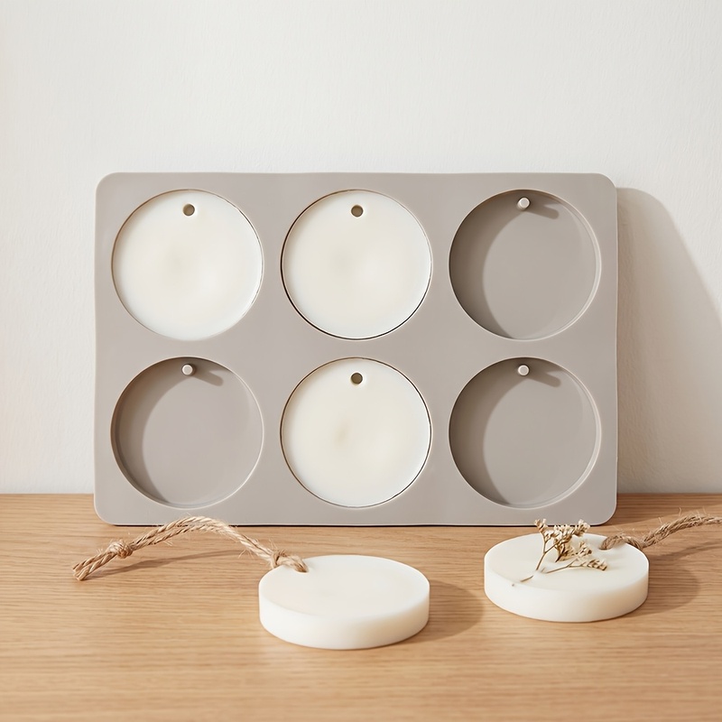 6-Cavity Round Tag Silicone Mo - Soap Making Equipment 评论和价格