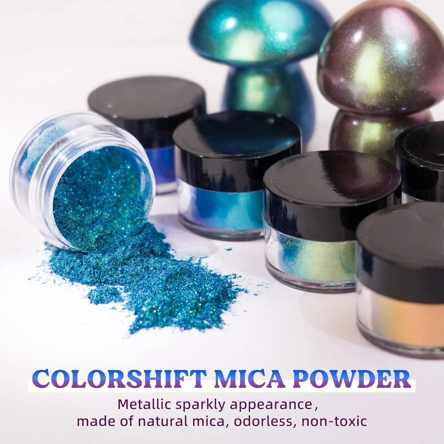 18-Color Chameleon Mica Powder - Mica Powder Colorant 评论和价格