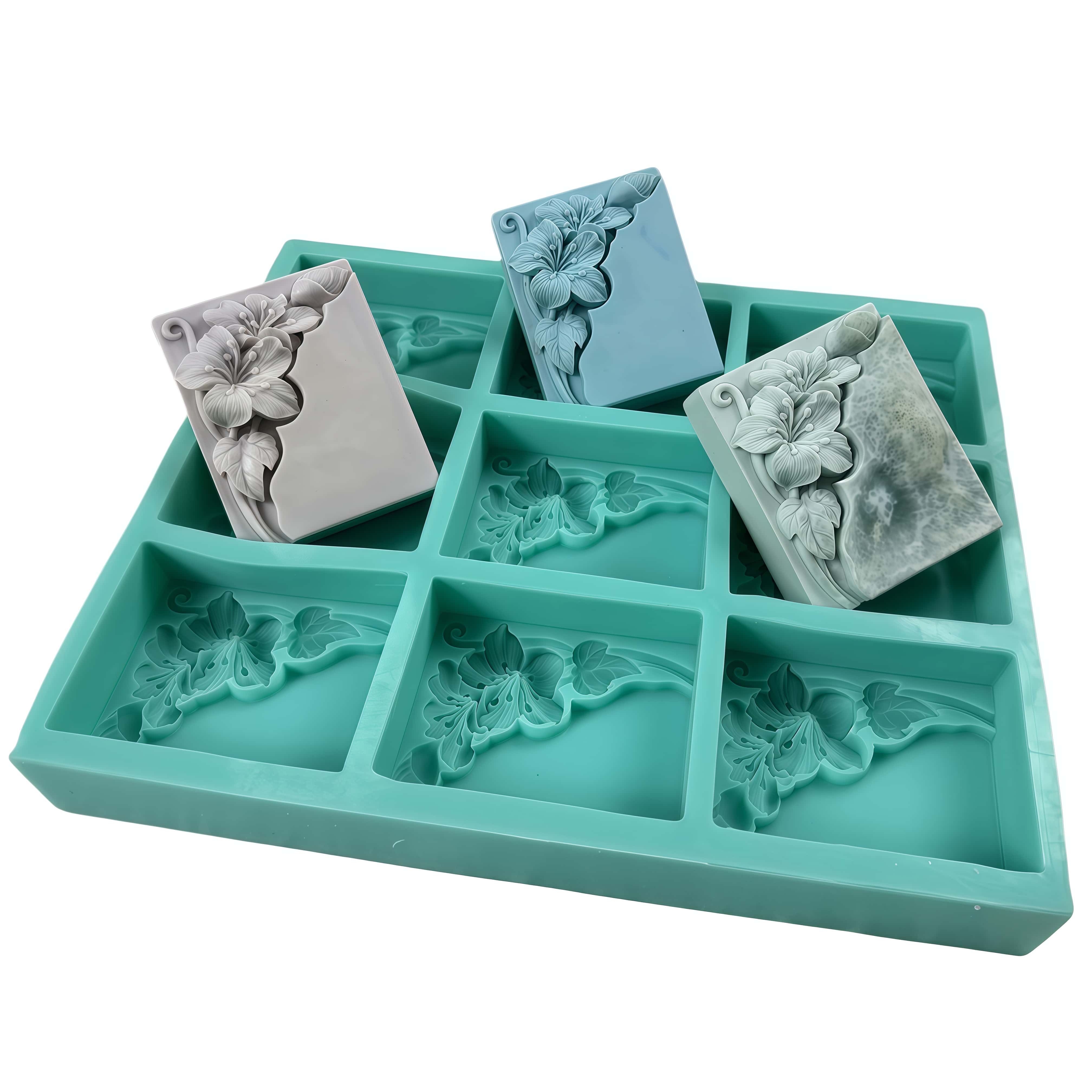 9 Cavities Tung Flower Soap Mo - Soap Making Ideas 评论和价格
