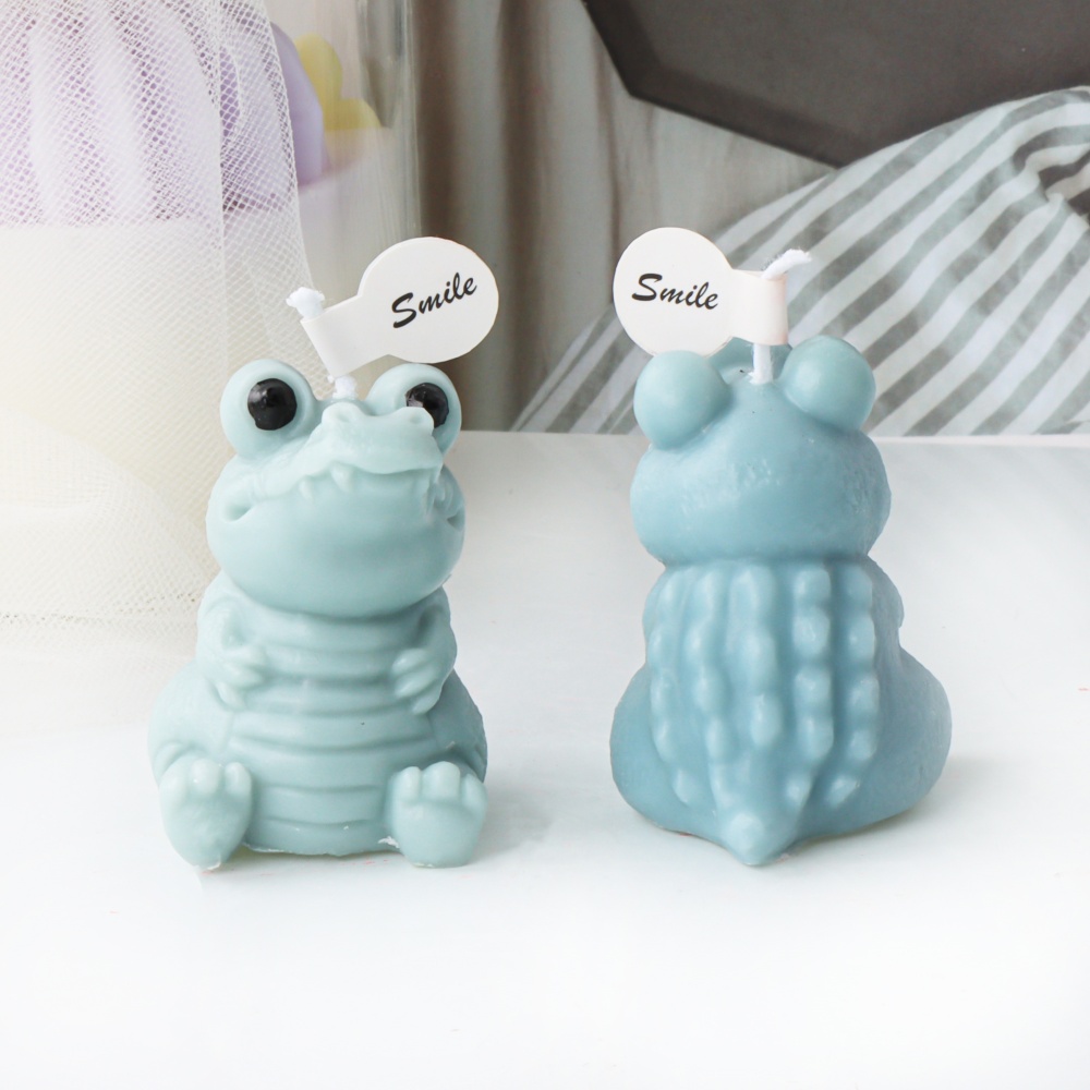 3D Cute Crocodile Candle Silic - Soap Making Home 评论和价格