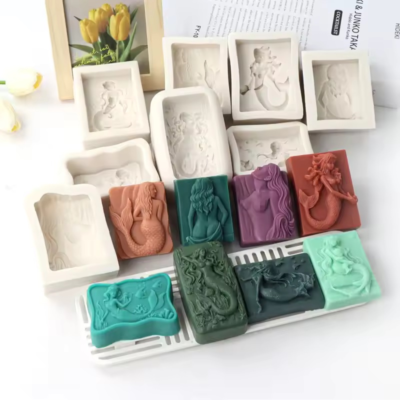 Rectangle Ocean-Style 3D Merma - Soap Making Ideas 评论和价格