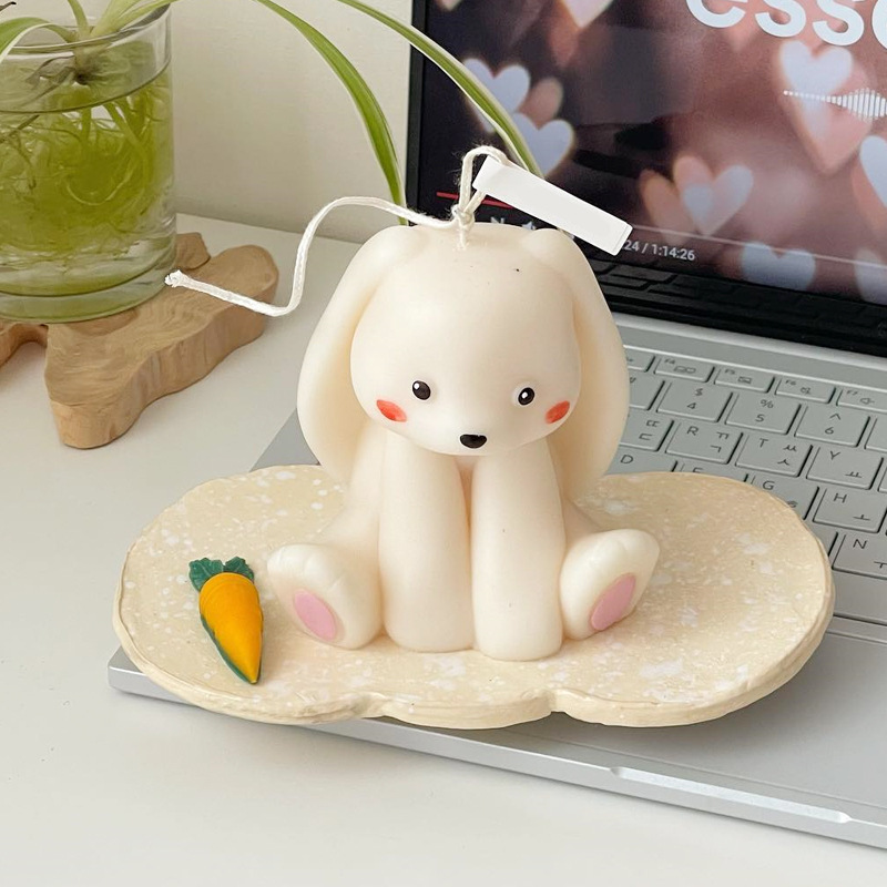 Sitting Rabbit Silicone Candle - Soap Making Home 评论和价格