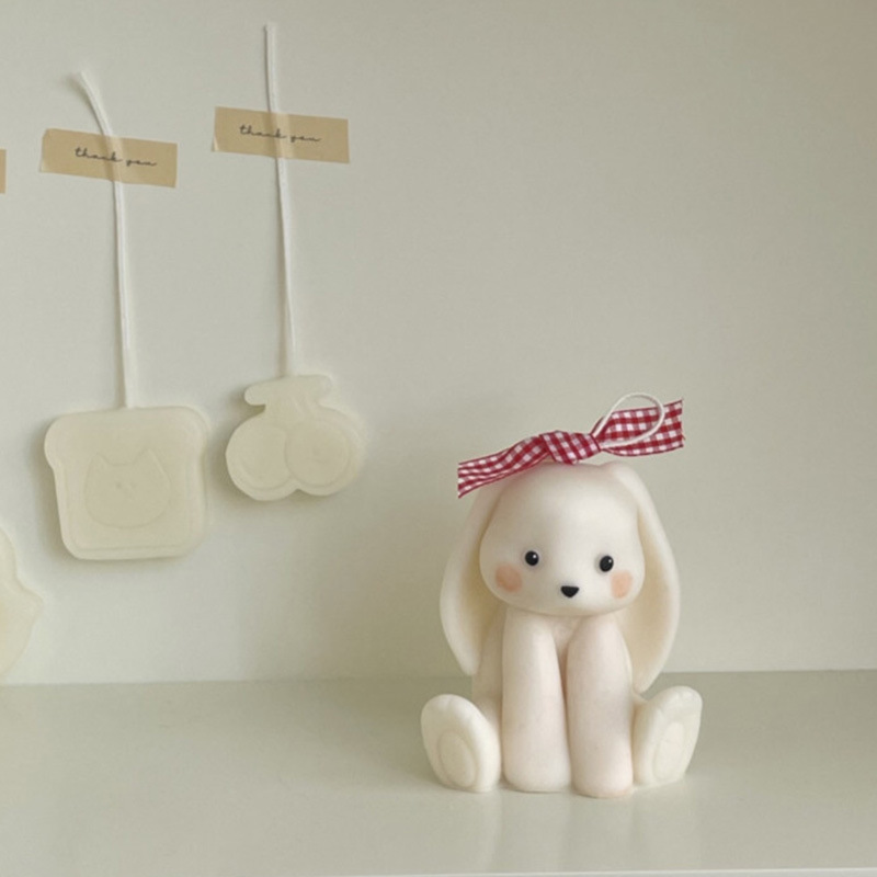 Sitting Rabbit Silicone Candle - Soap Making Home 评论和价格
