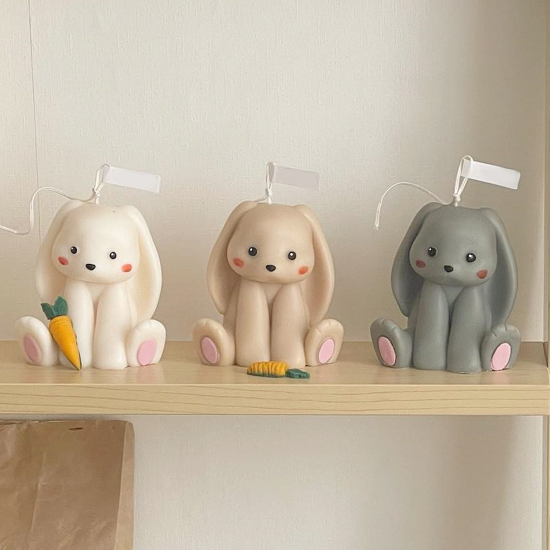 Sitting Rabbit Silicone Candle - Soap Making Home 评论和价格