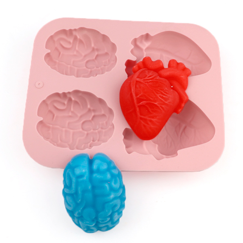 Human Brain And Heart Silicone - Soap Making Ideas 评论和价格