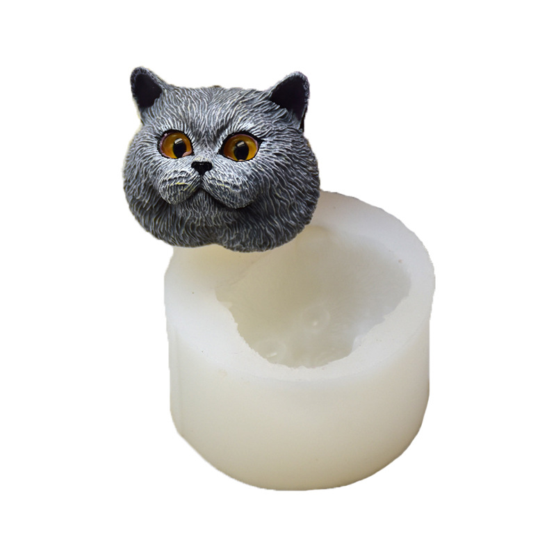 Silicone Mold Short-haired Cat - Soap Making Equipment 评论和价格