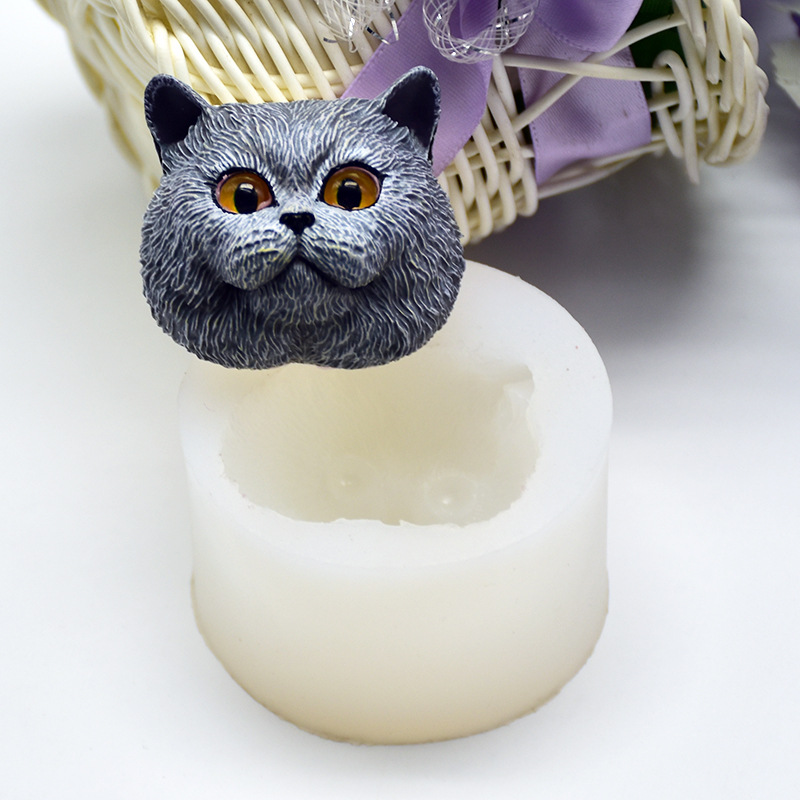 Silicone Mold Short-haired Cat - Soap Making Equipment 评论和价格