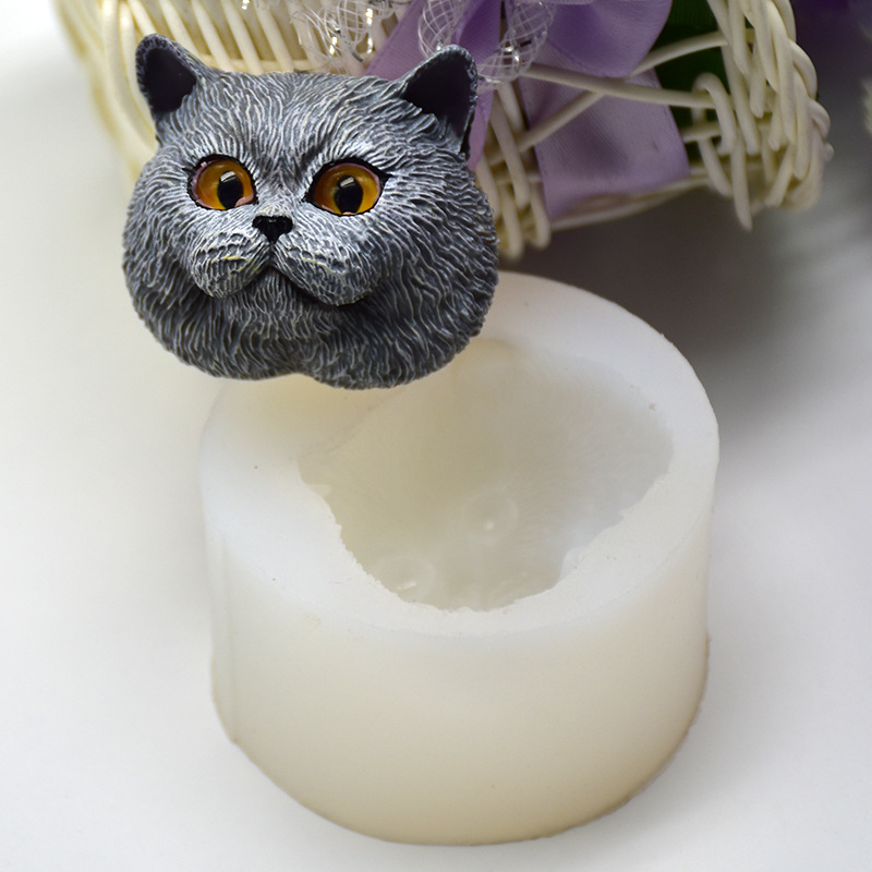 Silicone Mold Short-haired Cat - Soap Making Equipment 评论和价格