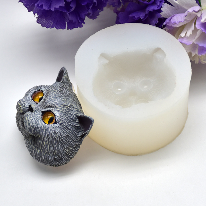 Silicone Mold Short-haired Cat - Soap Making Equipment 评论和价格