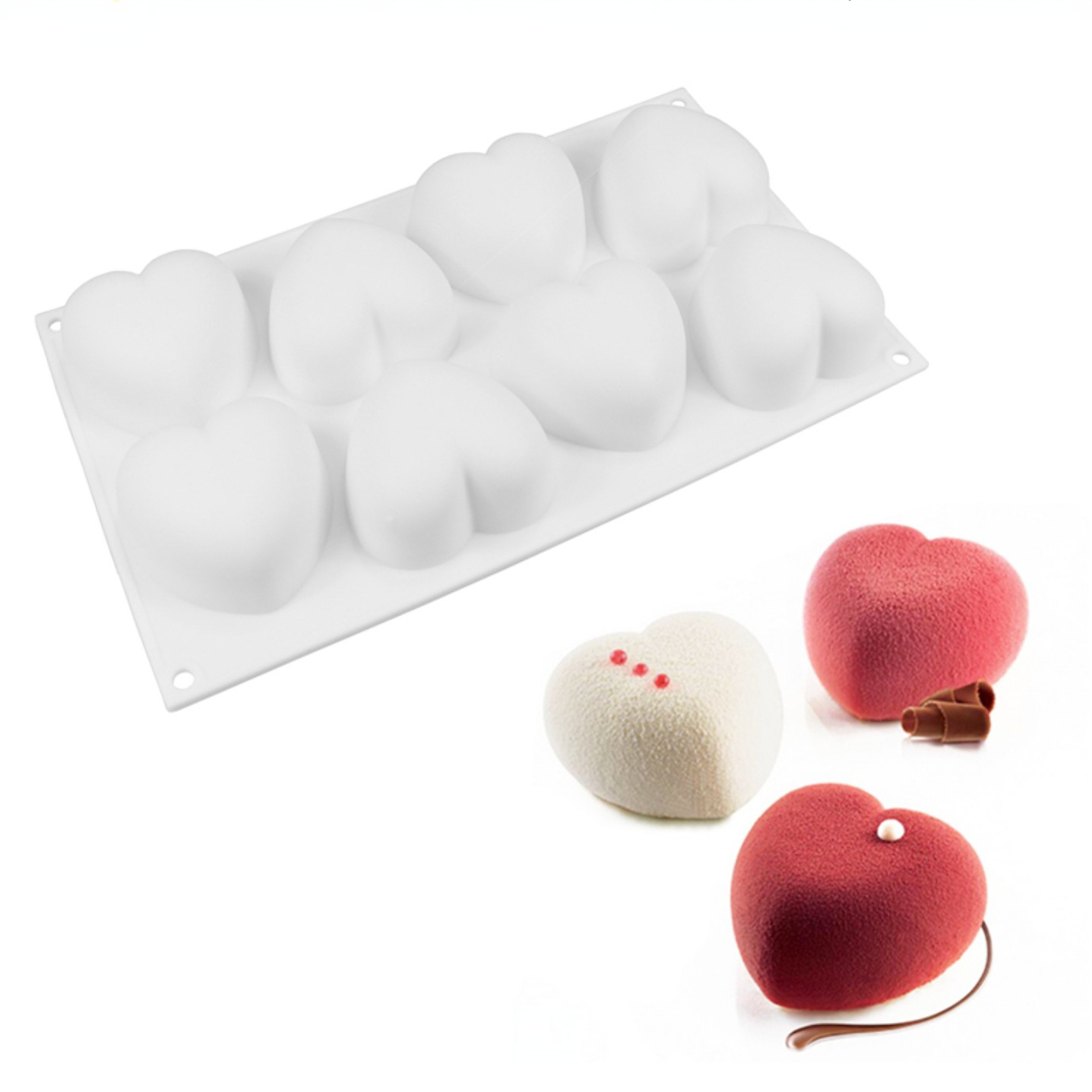Love Heart Silicone Soap Mold  - Soap Making Lab 评论和价格
