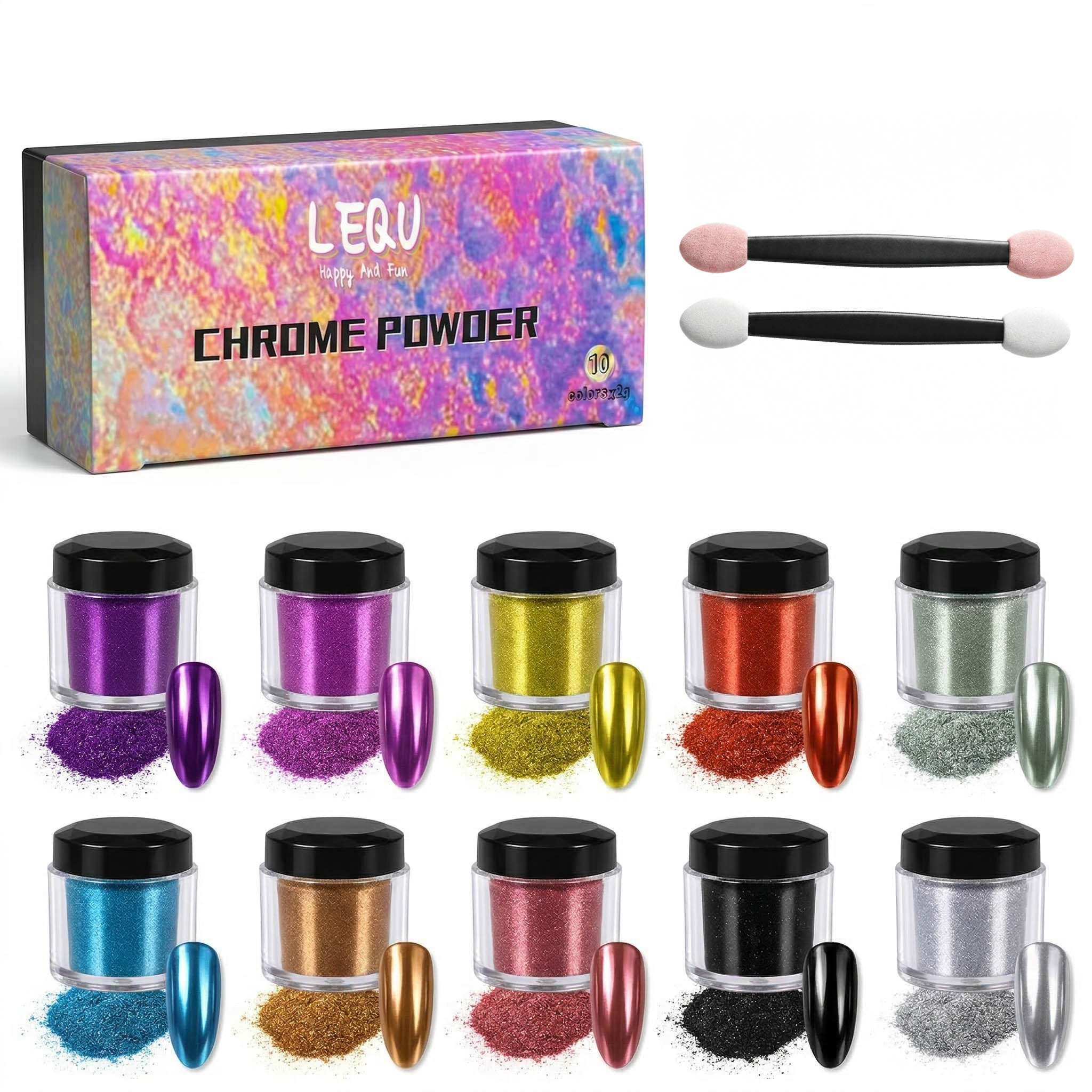 DIY 10-Color Magic Mirror Powd - Mica Powder Colorant 评论和价格