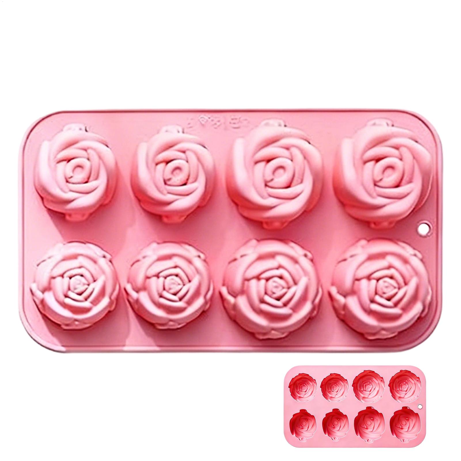 8 Holes Rose Flower Silicone M - Soap Making Home 评论和价格