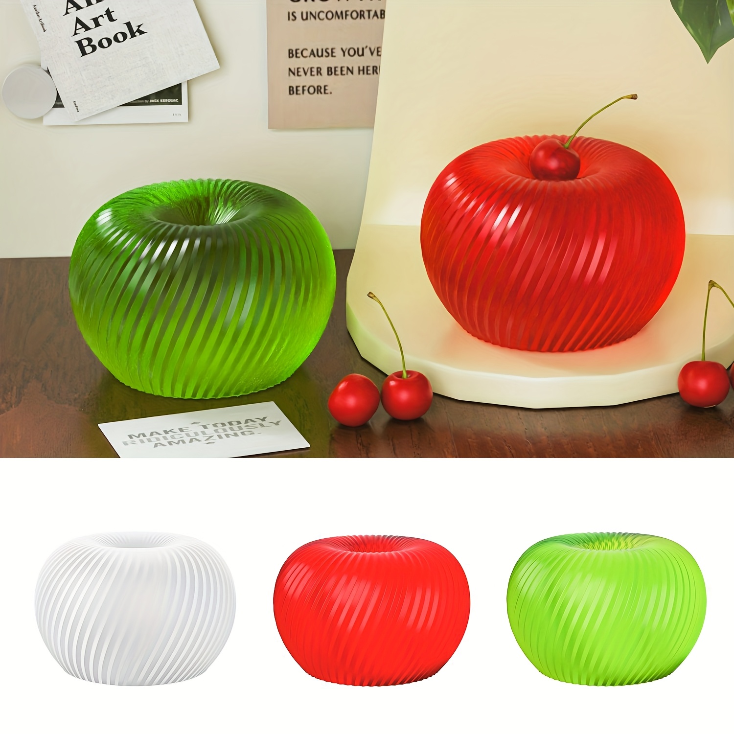 A trendy red apple silicone mo - Soap Making Ideas 评论和价格