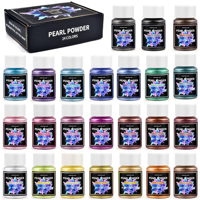 6/24/30Colors Epoxy Resin Dye  - Mica Powder Colorant 评论和价格