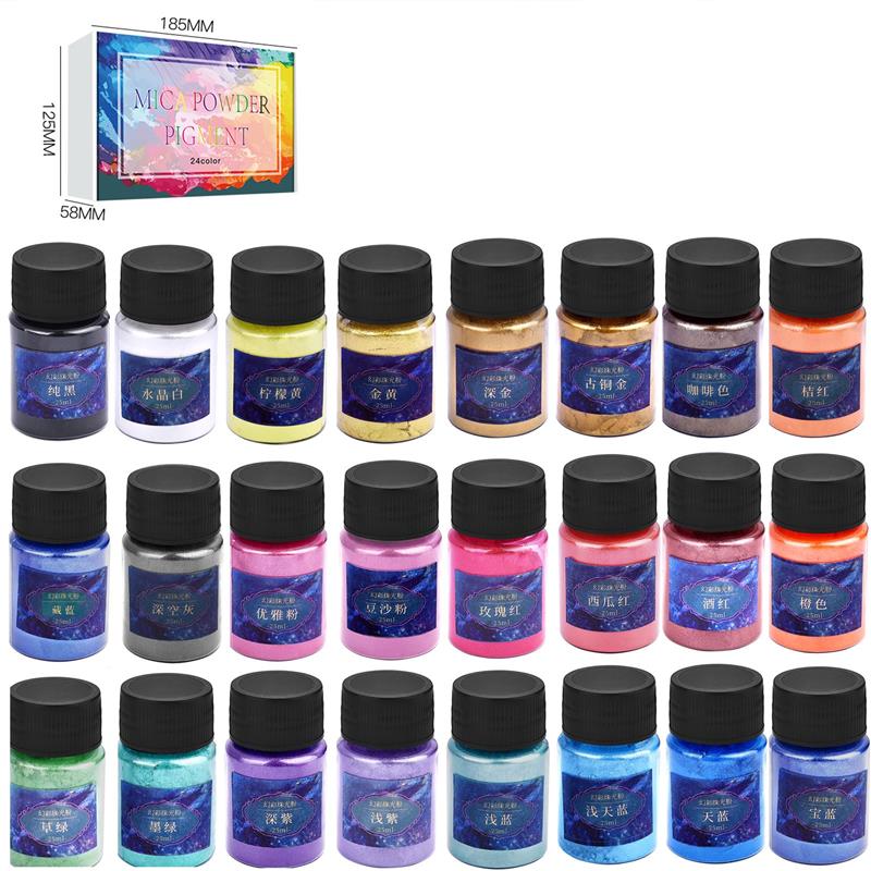 6/24/30Colors Epoxy Resin Dye  - Mica Powder Colorant 评论和价格