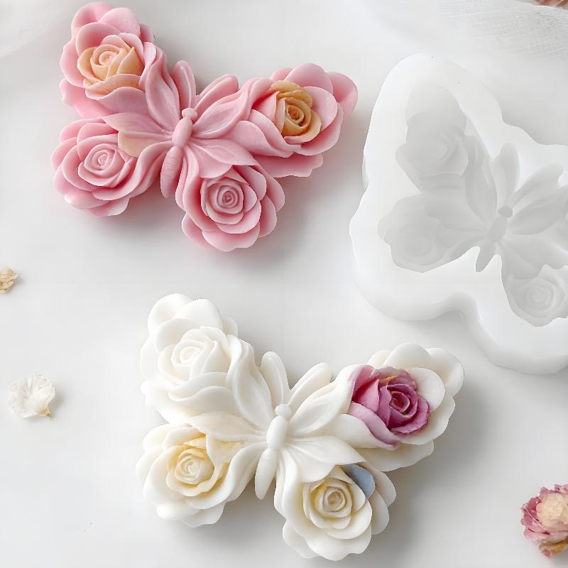 DIY Rose Butterfly Form Silico - Soap Making Ideas 评论和价格