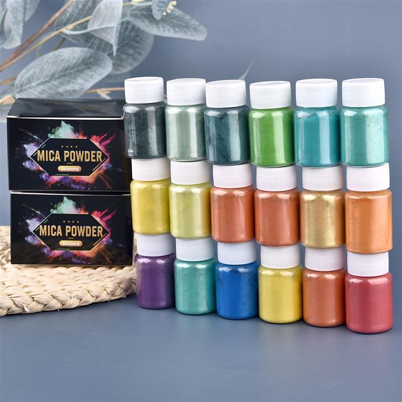 6 Pcs-Set Epoxy Resin Dye Mica - Mica Powder Colorant 评论和价格