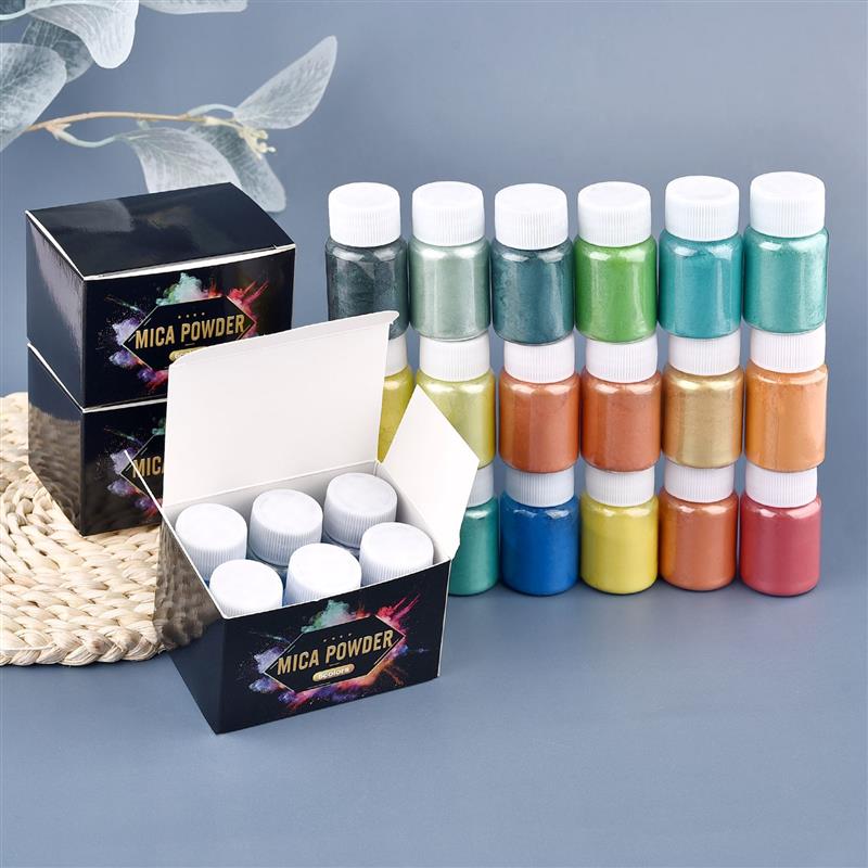 6 Pcs-Set Epoxy Resin Dye Mica - Mica Powder Colorant 评论和价格